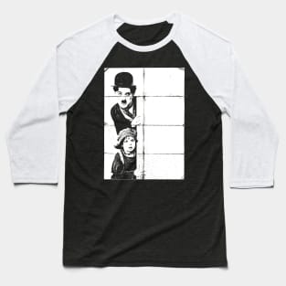 Charlie Chaplin And The Kid Baseball T-Shirt